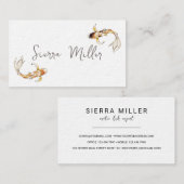 Carte de visite de poisson koi aquarelle (Devant / Derrière)