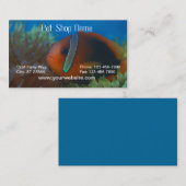 Carte de visite de poisson orange (Devant / Derrière)