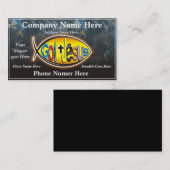 Carte de visite de poissons de Jésus - customisé (Devant / Derrière)