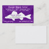 Carte de visite de poissons de Pike de brochets (Devant / Derrière)