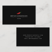 Carte de visite de poivre de piment rouge (Devant / Derrière)