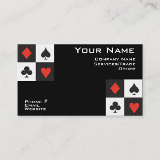 Carte de visite de poker