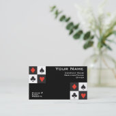 Carte de visite de poker (Debout devant)