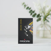 Carte de visite de poker magicien (Debout devant)