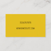 Carte de visite de poker magicien (Dos)