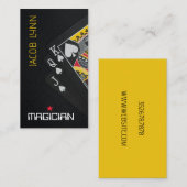 Carte de visite de poker magicien (Devant / Derrière)