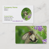Carte de visite de pollination de papillon (Devant / Derrière)