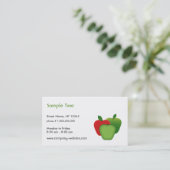 Carte de visite de pommes (Debout devant)