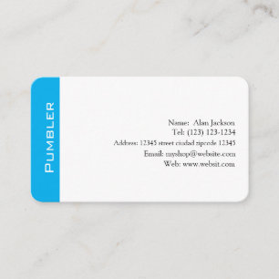 carte de visite de pompe modifiable