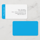 carte de visite de pompe modifiable (Devant / Derrière)
