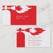 Carte de visite de pompier (Devant / Derrière)