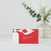 Carte de visite de pompier (Debout devant)