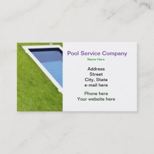 Carte de visite de Pool Service Company