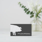 Carte de visite de porc barbecue section (Debout devant)