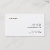 Carte de visite de porc barbecue section (Dos)