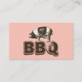 Carte de visite de Porc BBQ rose clair (Devant)