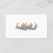 Carte de visite de porc KuneKune (Dos)