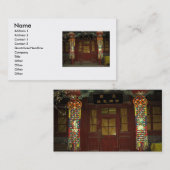 Carte de visite de porte chinois (Devant / Derrière)