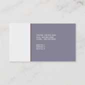 Carte de visite de portrait pélican (Dos)