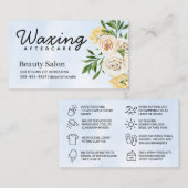 Carte de visite de post-soins de l'aquarelle de pr (Devant / Derrière)