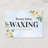 Carte de visite de post-soins de l'aquarelle de pr (Devant)