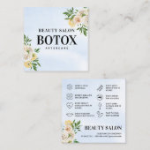 Carte de visite de post-soins Spring Botox (Devant / Derrière)