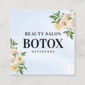 Carte de visite de post-soins Spring Botox (Devant)