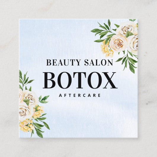 Carte de visite de post-soins Spring Botox (Devant)