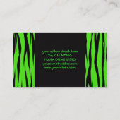 Carte de visite de poster de animal (Dos)