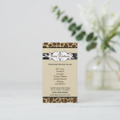 Carte de visite de poster de animal (Debout devant)