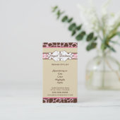 Carte de visite de poster de animal : Rose (Debout devant)