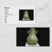 Carte de visite de pot de bronze (Devant / Derrière)