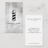 Carte de visite de poteau de barbier (Devant / Derrière)