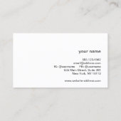 Carte de visite de poulet de la ferme OEufs frais (Dos)