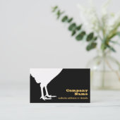 Carte de visite de poulet de la ferme OEufs frais (Debout devant)