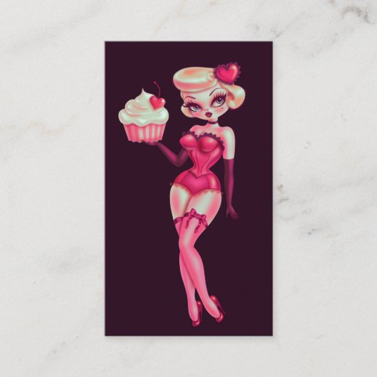 Carte de visite de poupée Cupcake (Devant)