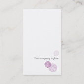 Carte de visite de pourpre de souffle de fleur (Dos)