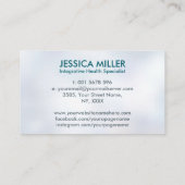 Carte de visite de pratique en médecine fonctionne (Dos)