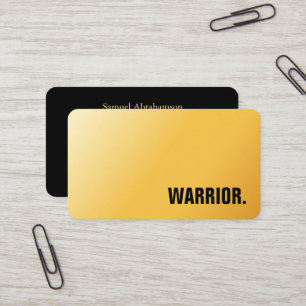 Carte de visite de Premier Faux Gold pour les arts