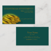 Carte de visite de preneur ferme d'investisseur de (Devant / Derrière)