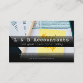 Carte de visite de préparation de l'impôt comptabl (Dos)