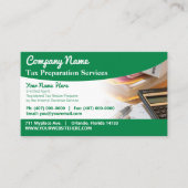 Carte de visite de préparation des déclarations (p (Devant)