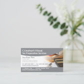 Carte de visite de préparation des déclarations (p (Debout devant)