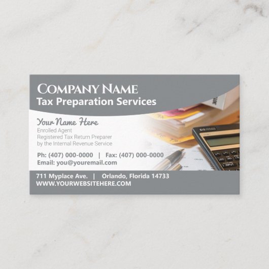 Carte de visite de préparation des déclarations (p (Devant)