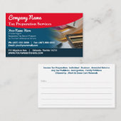 Carte de visite de préparation des déclarations (p (Devant / Derrière)