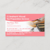 Carte de visite de préparation des déclarations (p (Devant)