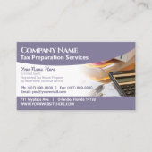 Carte de visite de préparation des déclarations (p (Devant)