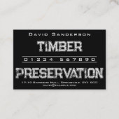 Carte de visite de préservation du bois (Devant)