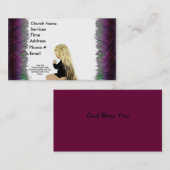 Carte de visite de prière (Devant / Derrière)