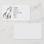 Carte de visite de prière de coutume de mains de (Devant / Derrière)